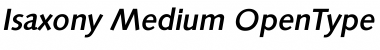 Isaxony Medium Font