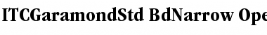 ITC Garamond Std Bold Narrow Font