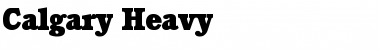 Calgary-Heavy Regular Font