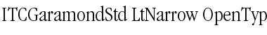 ITC Garamond Std Light Narrow Font