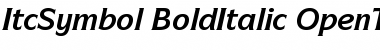 ITC Symbol Bold Italic Font