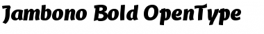 Jambono-Bold Regular Font