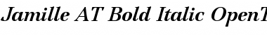Jamille AT Bold Italic Font