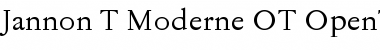 Jannon T Moderne OT Regular Font