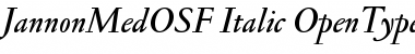 Download Jannon Med OSF Font