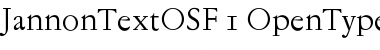 Jannon Text OSF Regular Font