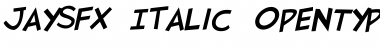 JaySFX Italic Font