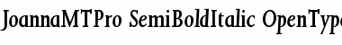 Joanna MT Pro SemiBold Italic Font
