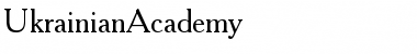 UkrainianAcademy Regular Font