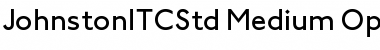 Johnston ITC Std Medium Font