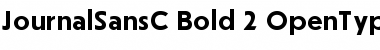 JournalSansC Bold Font