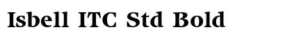 Isbell ITC Std Bold font free download