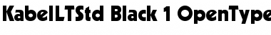 Kabel LT Std Black Font
