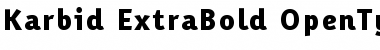 Karbid ExtraBold Font