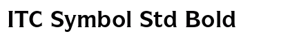 ITC Symbol Std Bold Preview