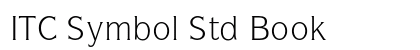ITC Symbol Std Book Preview