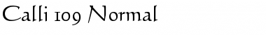 Calli 109 Normal Font