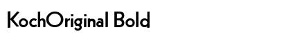 KochOriginal Bold font free download