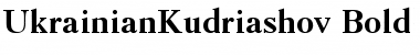 UkrainianKudriashov Bold Font