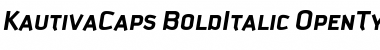 Kautiva Caps Bold Italic