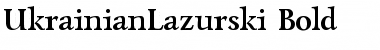 UkrainianLazurski Bold Font