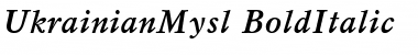 UkrainianMysl Font