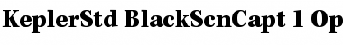 Kepler Std Black Semicondensed Caption Font