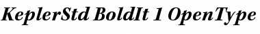 Kepler Std Bold Italic Font