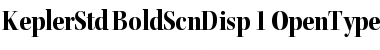 Kepler Std Bold Semicondensed Display Font