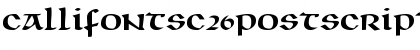 CallifontsC26PostScript Regular Font