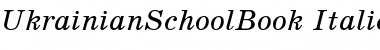 UkrainianSchoolBook Italic