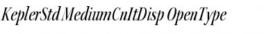 Kepler Std Medium Condensed Italic Display Font