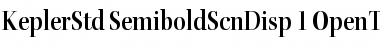 Kepler Std Semibold Semicondensed Display Font