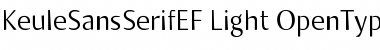 KeuleSansSerifEF Light Font