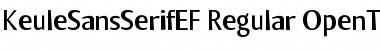 KeuleSansSerifEF Regular Font
