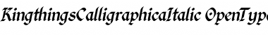 Kingthings Calligraphica Italic Calligraphica Font