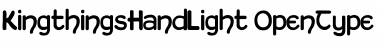 Kingthings Hand Light Regular Font