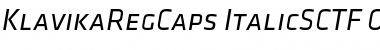Klavika Reg Caps Italic Font