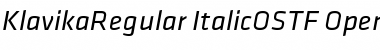 Klavika Regular Italic Font