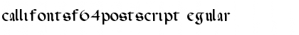CallifontsF64PostScript Regular Font