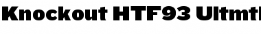 Knockout HTF93-UltmtHeviwt Font