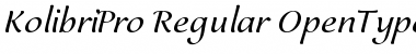 Kolibri Pro Regular Font