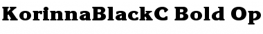 KorinnaBlackC Bold Font