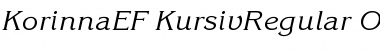 KorinnaEF-KursivRegular Regular Font