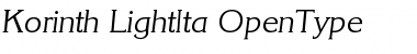 Korinth-LightIta Font