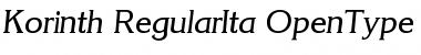 Korinth-RegularIta Font