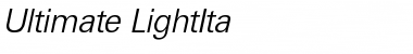 Ultimate-LightIta Regular Font