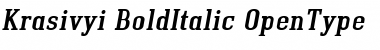 Krasivyi Bold Italic Font