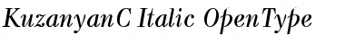 KuzanyanC Italic Font