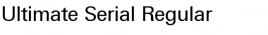 Ultimate-Serial Regular Font